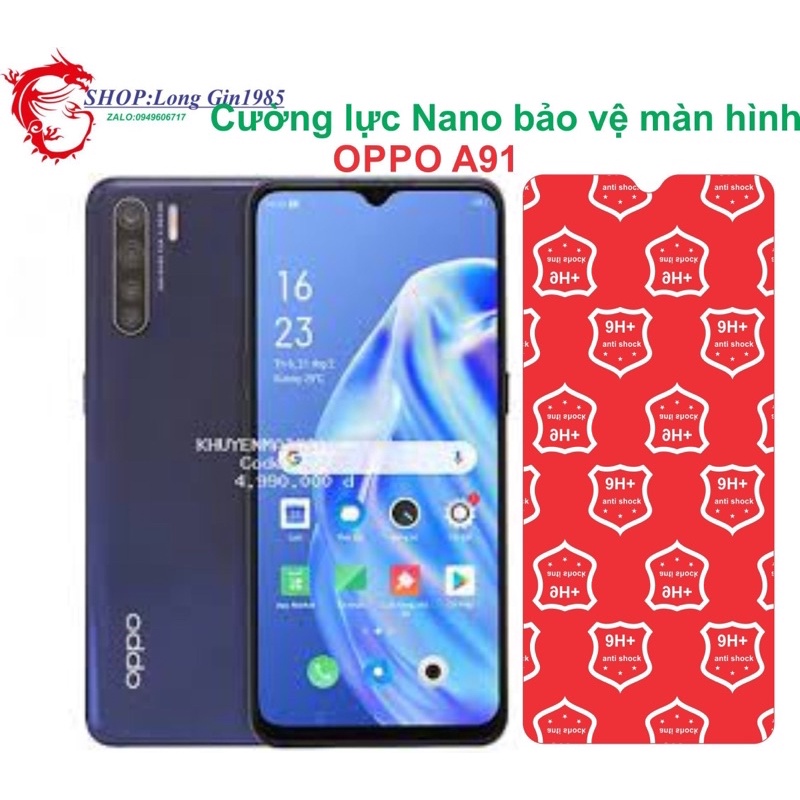 Oppo A91 Cường lực dẻo Nano chống va đập chống trầy xước