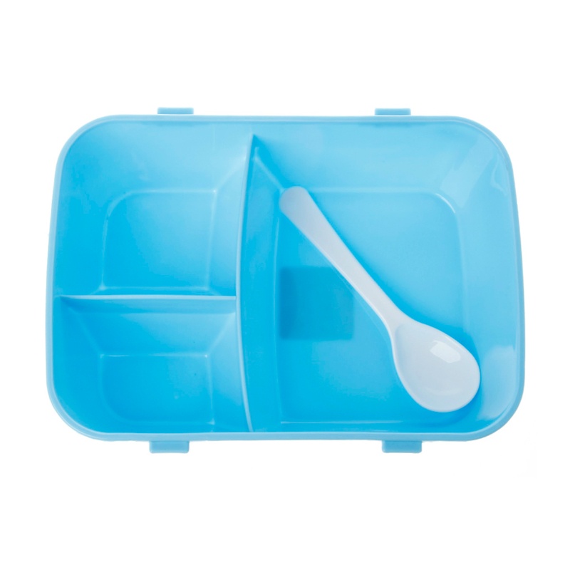 Hộp cơm Hình Vuông Kèm Muỗng Có Thể Dùng Trong Lò Vi Sóng