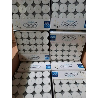 HỘP NẾN TEALIGHT 100 VIÊN KHÔNG KHÓI, KHÔNG MÙI CHÁY 4H