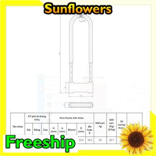 Khóa xe chữ U Việt Tiệp cao cấp, tiện lợi khóa xe đạp xe máy - Sunflowers