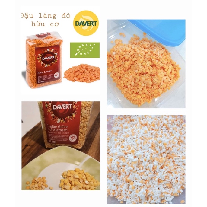 Đậu lăng đỏ hữu cơ Davert - 500g