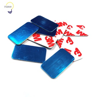 Tấm sắt vuông nhỏ 30 * 17 * 0,3mm có keo dính dày màng bảo vệ màng xanh tấm từ tính xốp cao su dính tấm sắt