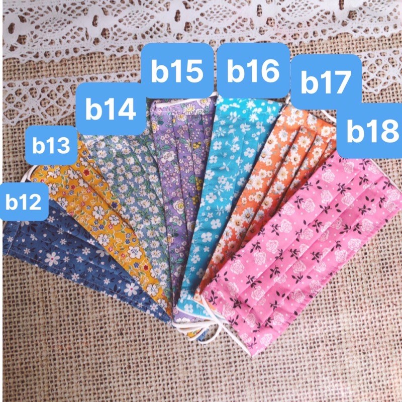 Khẩu trang vải kiểu y tế nhiều hoa văn đẹp, hàng gia công tại nhà | BigBuy360 - bigbuy360.vn