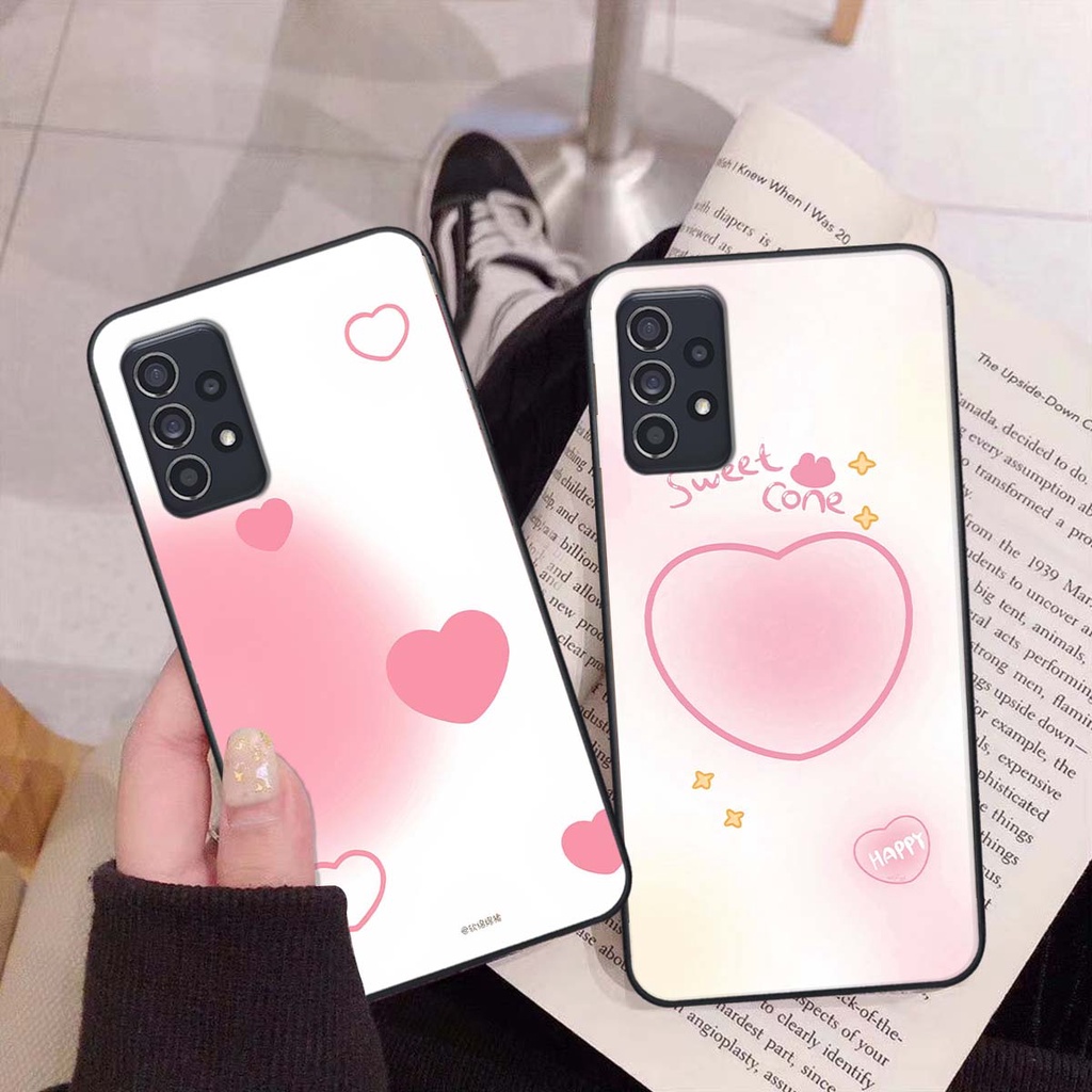 Ốp Samsung A32 / A52 / A72 in hình trái tim, caro kẹo ngọt đầy cá tính siêu đẹp siêu chất