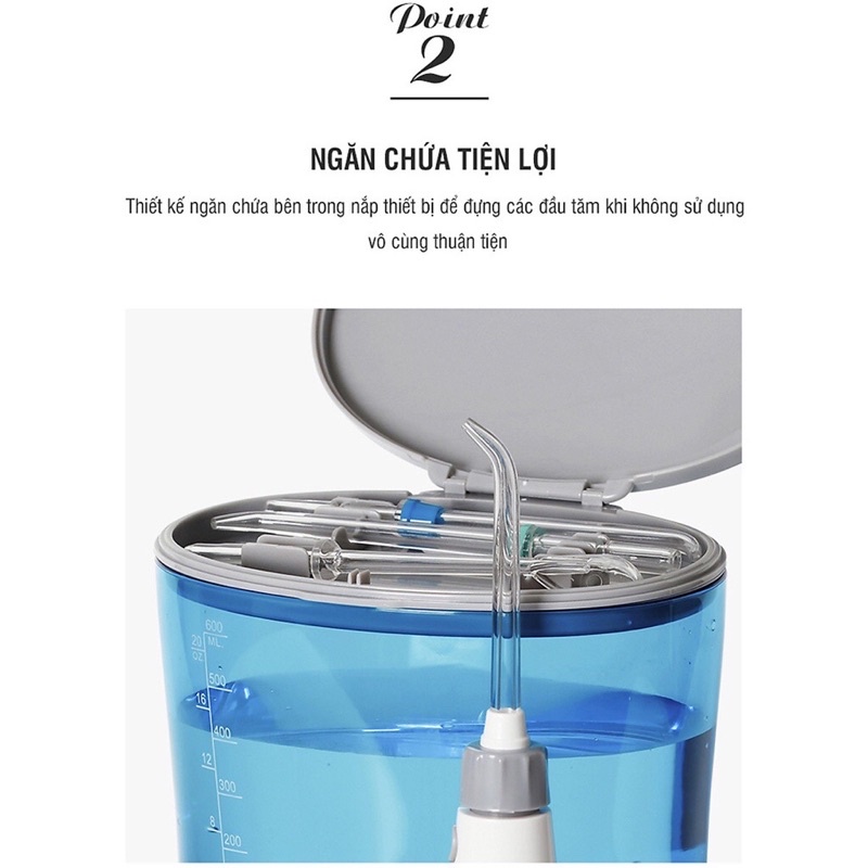 Máy Tăm Nước Lock&amp;Lock Oral Irrigator ENR111BLU Màu Xanh Dương