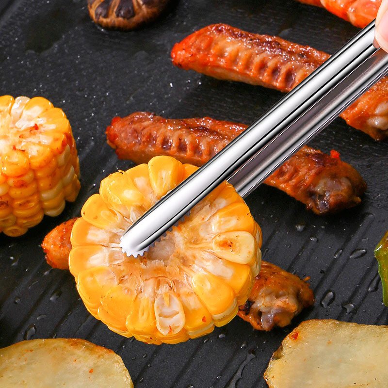 Kẹp gắp thức ăn/ Kẹp gắp đồ nướng - nhúng lẩu bằng thép không gỉ - Nhỏ gọn tiện lợi
