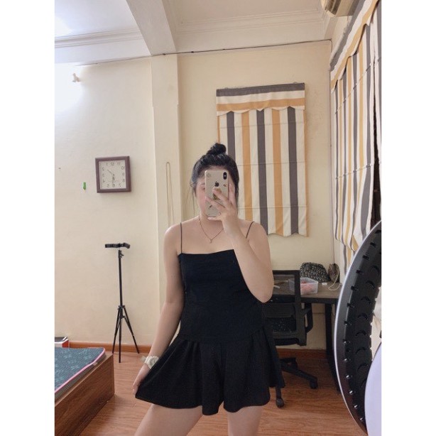 Áo hai dây croptop bigsize CRA019-BIG màu đen / trắng / tím