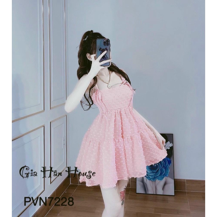 (Free Ship) Đầm Xô Hột Có Mút Có Lót Hở Lưng Siêu Hot Cho Các Chị Em UP Valetina Shop