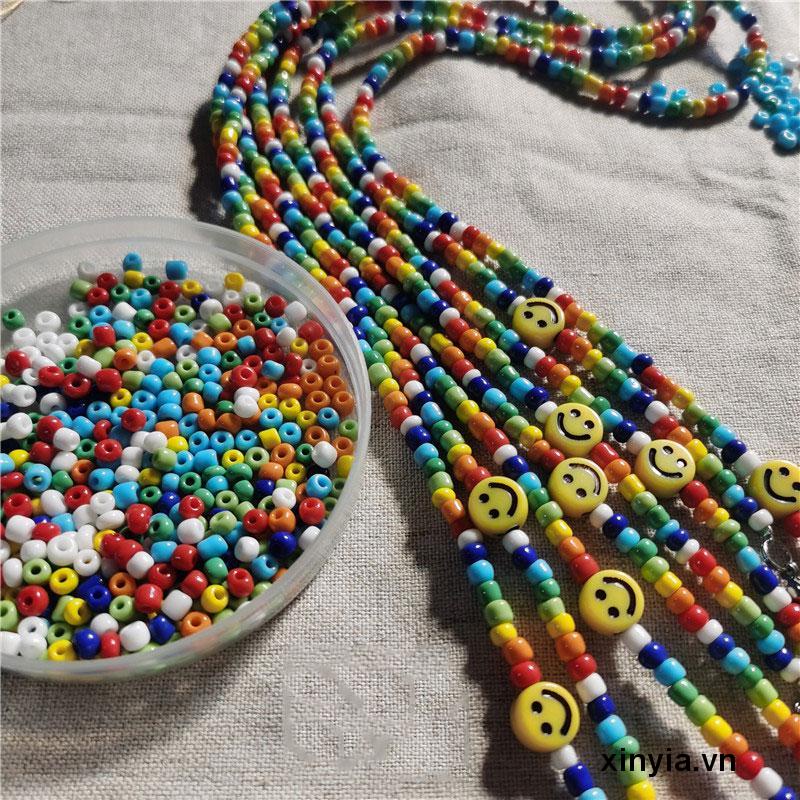 Hạt Cườm Màu Trơn Dùng Để Làm Đồ Trang Sức DIY