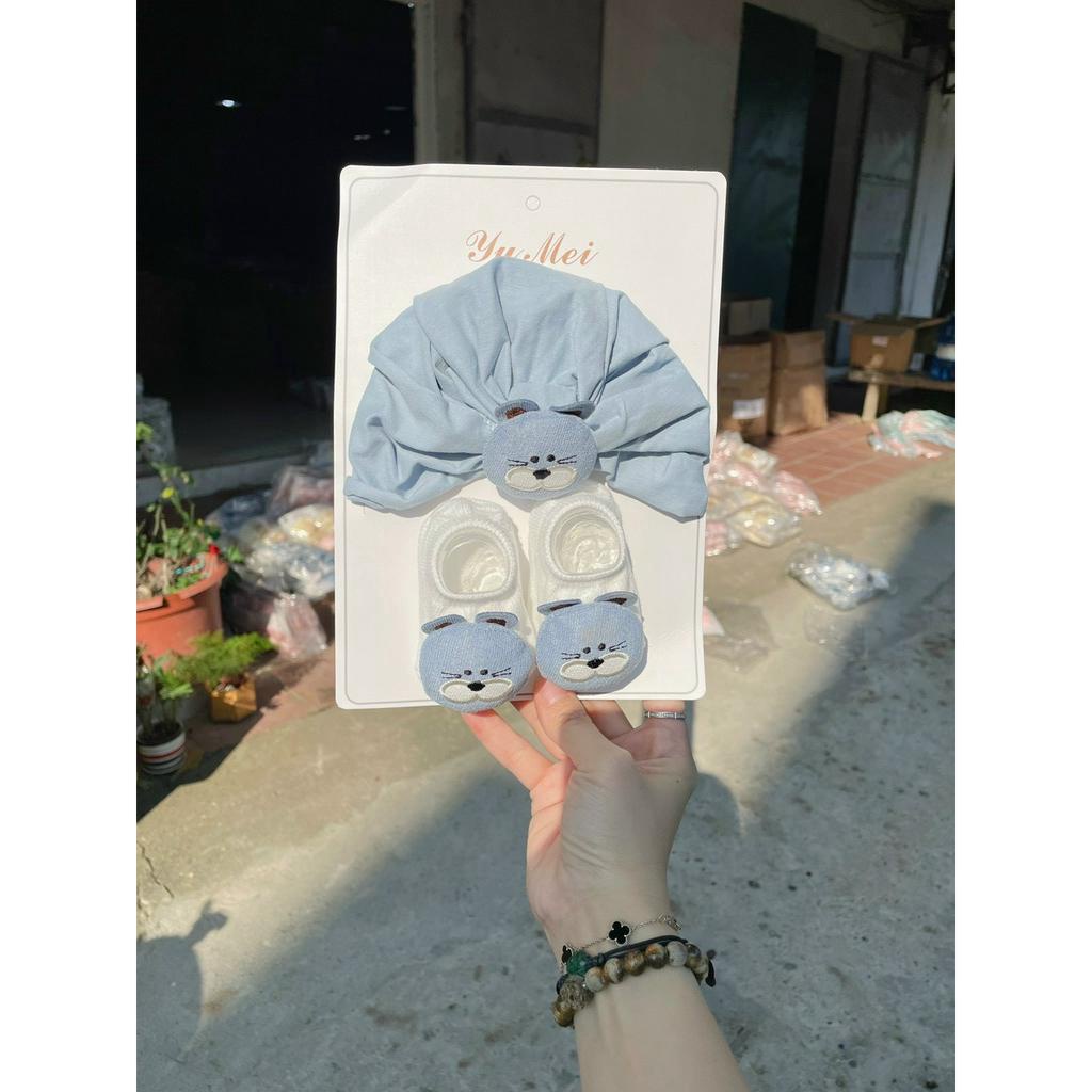 Set Nón Vớ ChicBaby Dễ Thương Cho Bé