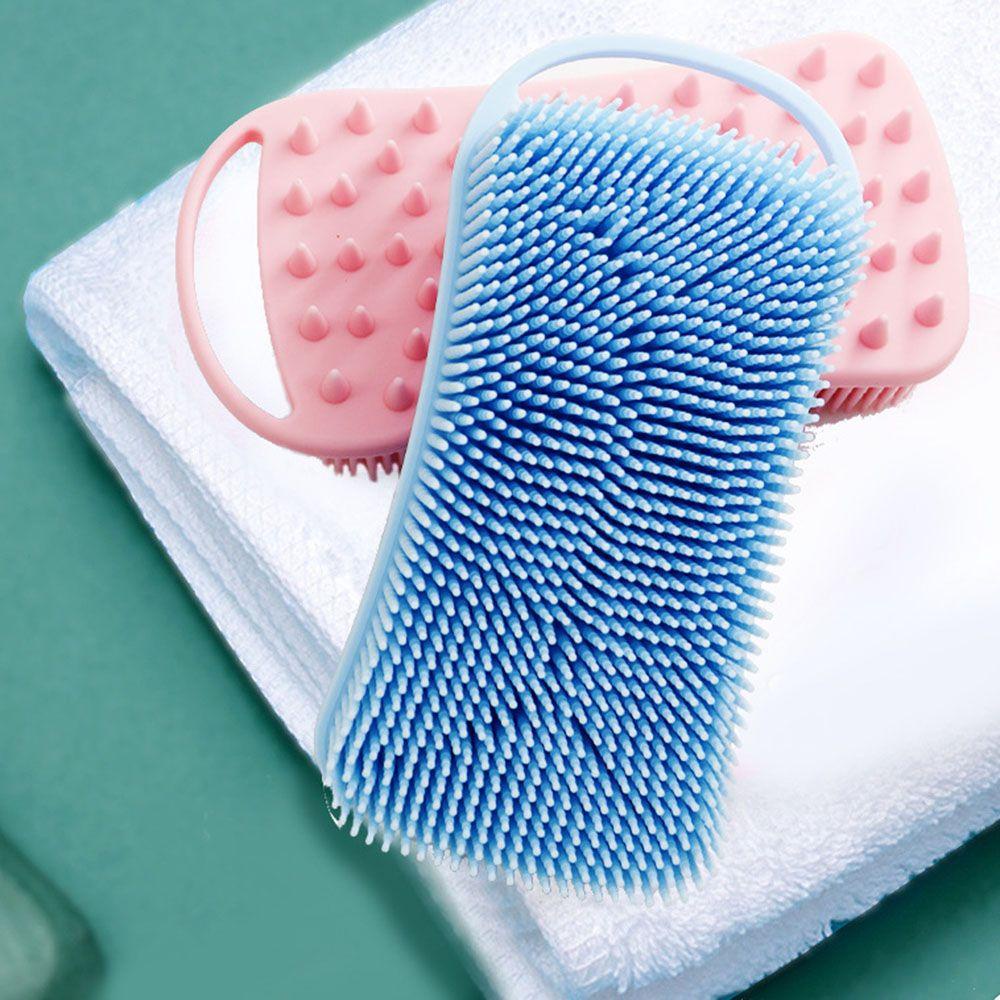 Bàn Chải Silicon Mềm Massage Tẩy Tế Bào Chết Chăm Sóc Da Khi Tắm