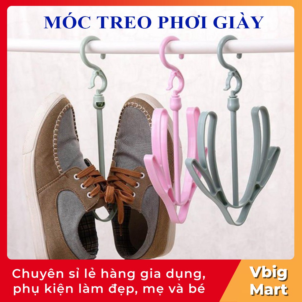 Móc treo phơi giày thông mình bằng nhựa K9 Vbig Mart