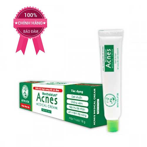 Kem thoa da ngăn ngừa mụn sưng đỏ và đau Acnes Medical Cream 18g