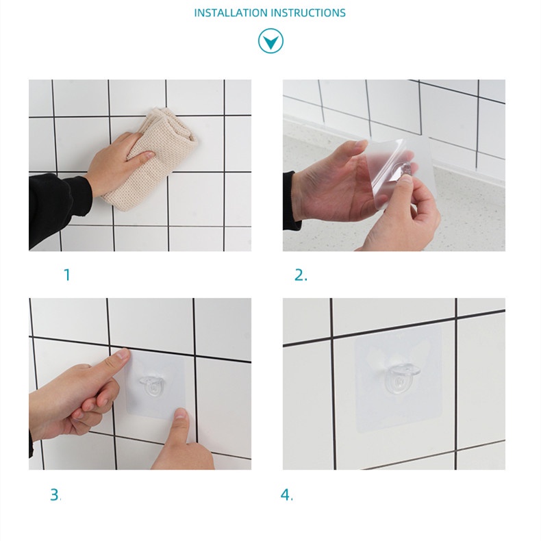 Giá Đỡ Kệ Tam Giác Không Đục Lỗ Dạng Móc Dán Hỗ Trợ Không Đục Lỗ