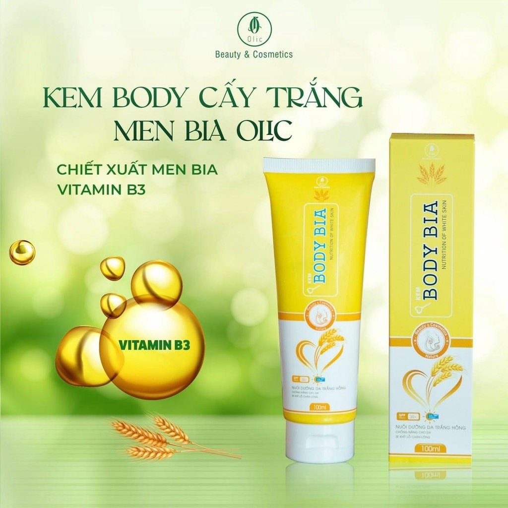Kem dưỡng trắng da BODY BIA OLIC Chống nắng, dưỡng ẩm, trắng sáng da