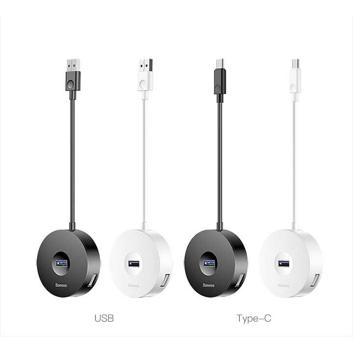 Bộ HUB chuyển đổi Type C sang USB 3.0 Baseus Round Box HUB