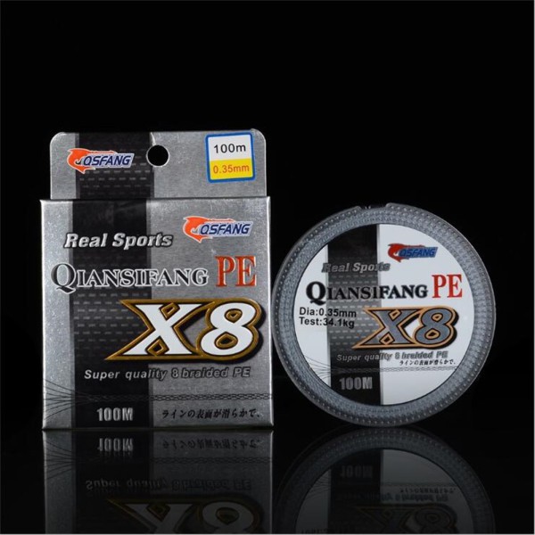 Cuộn dây câu cá model 0.6 # -10 # chất liệu PE chất lượng cao dài 100m