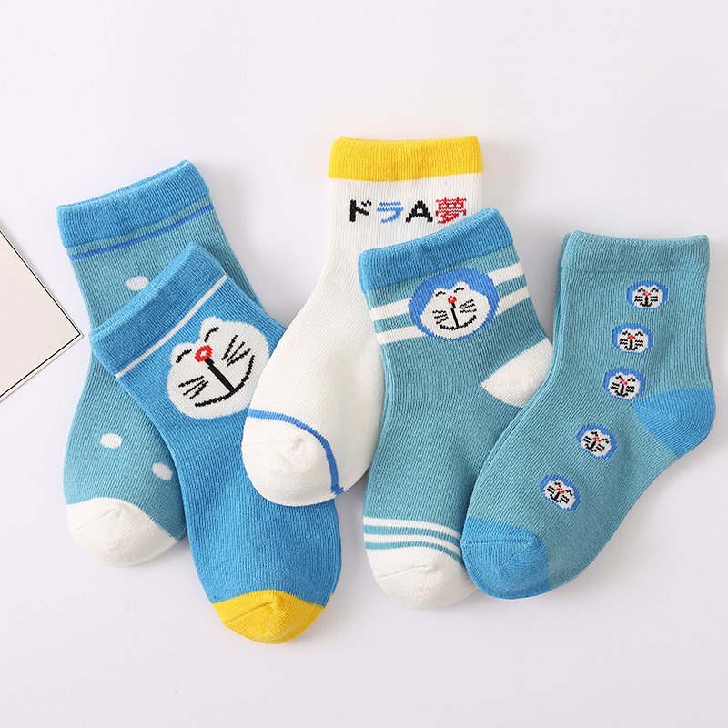Tất Vớ Trẻ Em Set 5 Đôi Siêu Xinh Cho Bé Trai Bé Gái Từ 1 - 9 Tuổi Chất Cotton Co Dãn Thời Trang