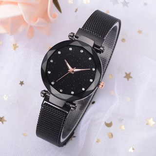 Đồng hồ analog máy quartz dây lưới