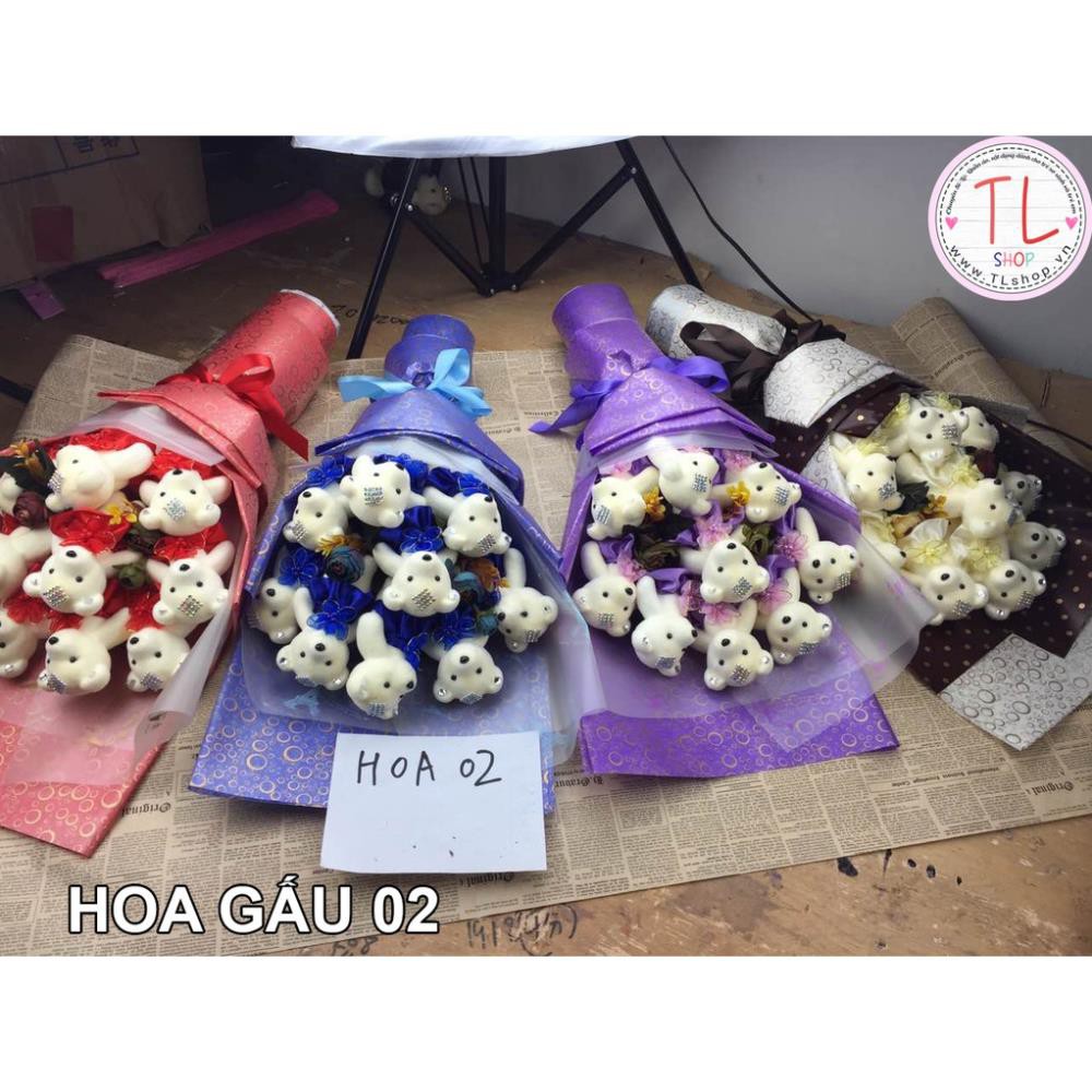 Hoa Gấu xinh xắn -  Hoa hình gấu - Hoa làm quà lưu niệm