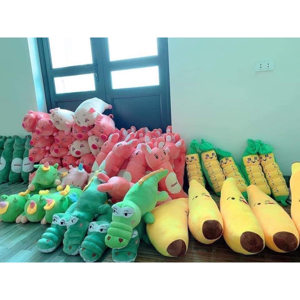 Gấu Bông Hình Nai Nâu Dễ Thương 60cm , Gối Ôm Chất Nỉ Nhung Mềm Mịn Cho Bé