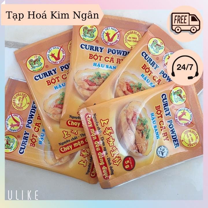 Combo 5 Gói Bột Cà Ri Hậu Sanh Gia Vị Ướp Thịt Cá Thơm Ngon Dinh Dưỡng - Tạp Hoá