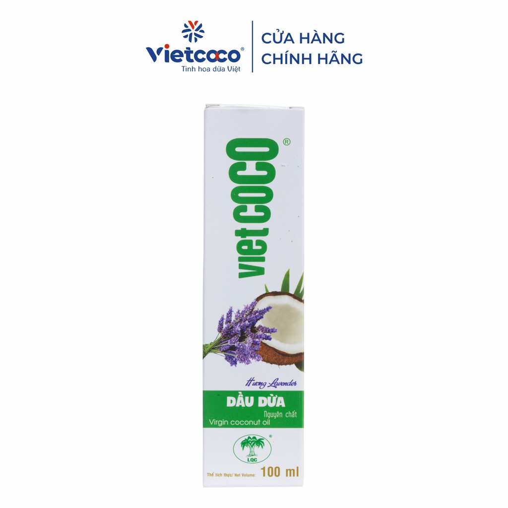 Dầu dừa nguyên chất Vietcoco chai 100ml hương Lavender