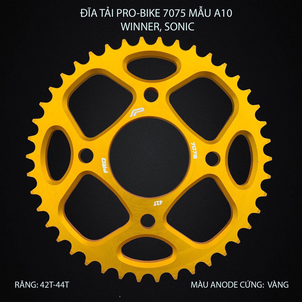 Đĩa tải Pro-Bike 7075 mẫu A10 dành cho Ex135-Ex150-Winner-Sonic-Raider. _Dochoixemaynhapkhau