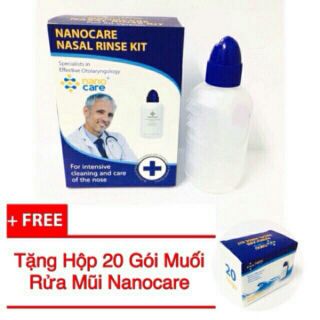 Bình rửa mũi 2 trong 1 Nanocare