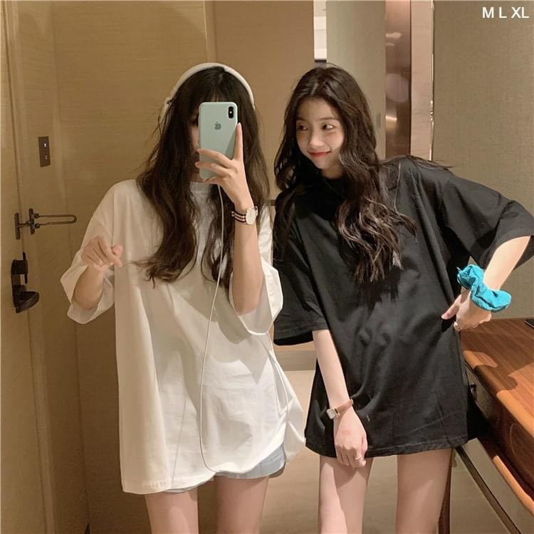 Áo thun trơn unisex, polo nam nữ tay lỡ from rộng, Áo phông trơn unisex, polo nam nữ cổ tròn đẹp, Arora AR27 | BigBuy360 - bigbuy360.vn