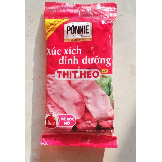 Xúc xích ăn liền PONNIE gói 105g