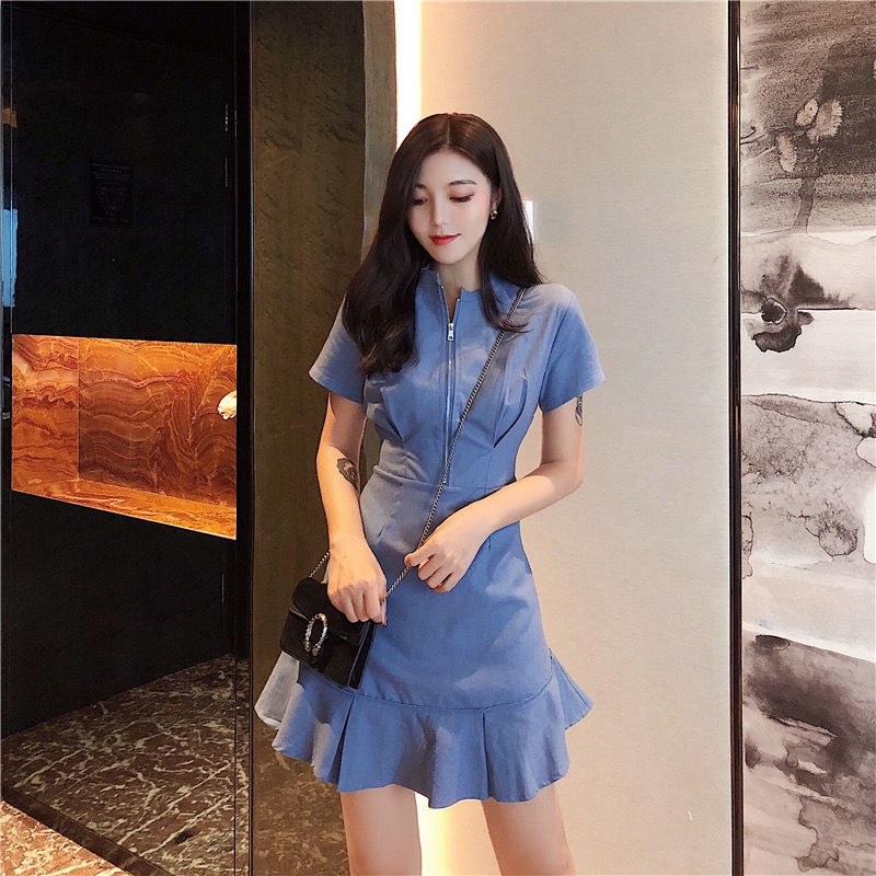Đầm Đen Dài Có Khóa Kéo Thời Trang Nữ Tính Sành Điệu | BigBuy360 - bigbuy360.vn