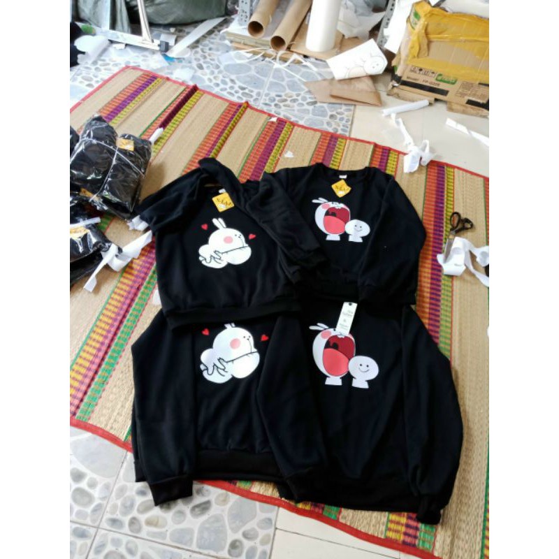 ÁO NỈ CẶP NAM NỮ THU ĐÔNG TAY DÀI | BigBuy360 - bigbuy360.vn