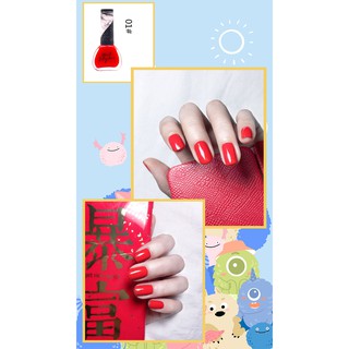 A01 Sơn Móng Tay Nail Styler A01 - Màu đỏ tươi red