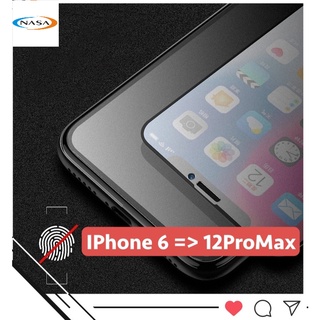 Kính Cường Lực iPhone Nhám Full Màn hình, Chống Vân Tay Dòng iphone 7, 7plus, 8, 8 plus, x, xr, 11, 11 pro max, 12 pro