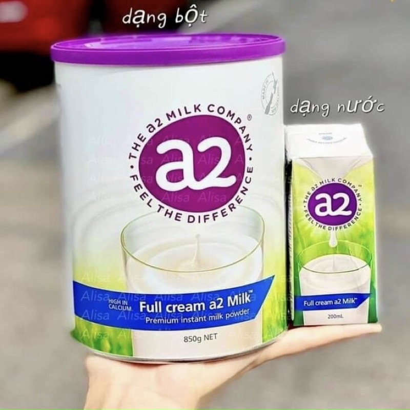 Sữa A2 Nguyên Kem,sữa A2 úc 850g,1kg DATE 11/2022