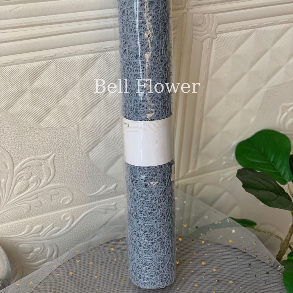 Lưới Nhện Gói Hoa, Cuộn Lưới Bó Hoa Sáp, Giả, Tươi Bellflower, Rộng 50cm, Dài 4,5m, Làm Oản, Trang Trí