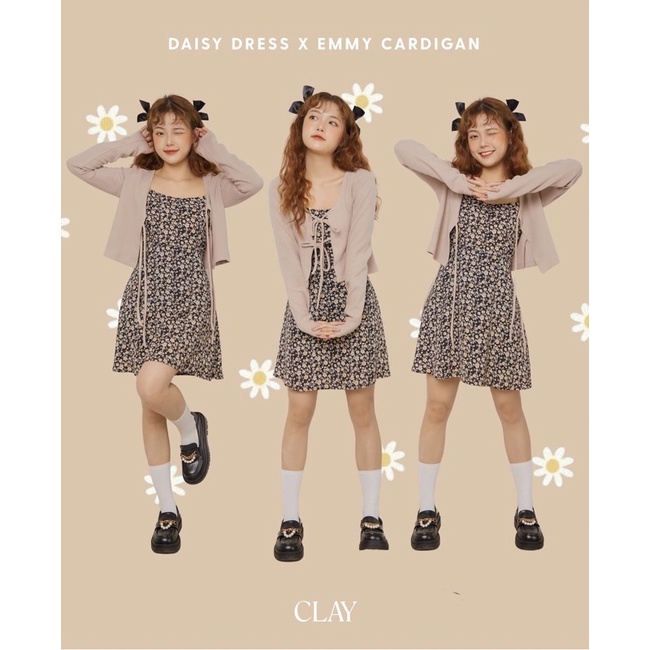 [CLAY] EMMY CARDIGAN - Áo khoác Cardigan len tăm Hàn buộc nơ