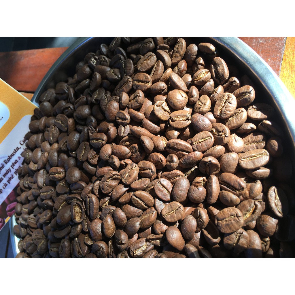 100gr Cà Phê Moka Nguyên Hạt Rang Mộc - Bảo Anh Coffee - Chất Lượng Cao - Moka Pure Coffee - Moka Whole Bean