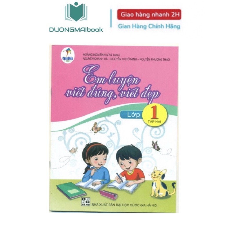 Combo sách - Em luyện viết đúng, viết đẹp lớp 1 (tập 1+2) - Cánh Diều