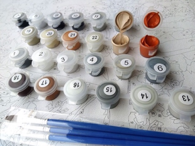 Tranh số hoá tự tô DIY chủ đề Mỹ nữ nàng thơ