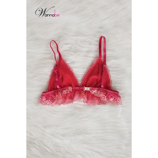 Áo ngực bralette cao cấp wannabe anr09 chân ngực nhún bèo xinh xắn , nữ tính