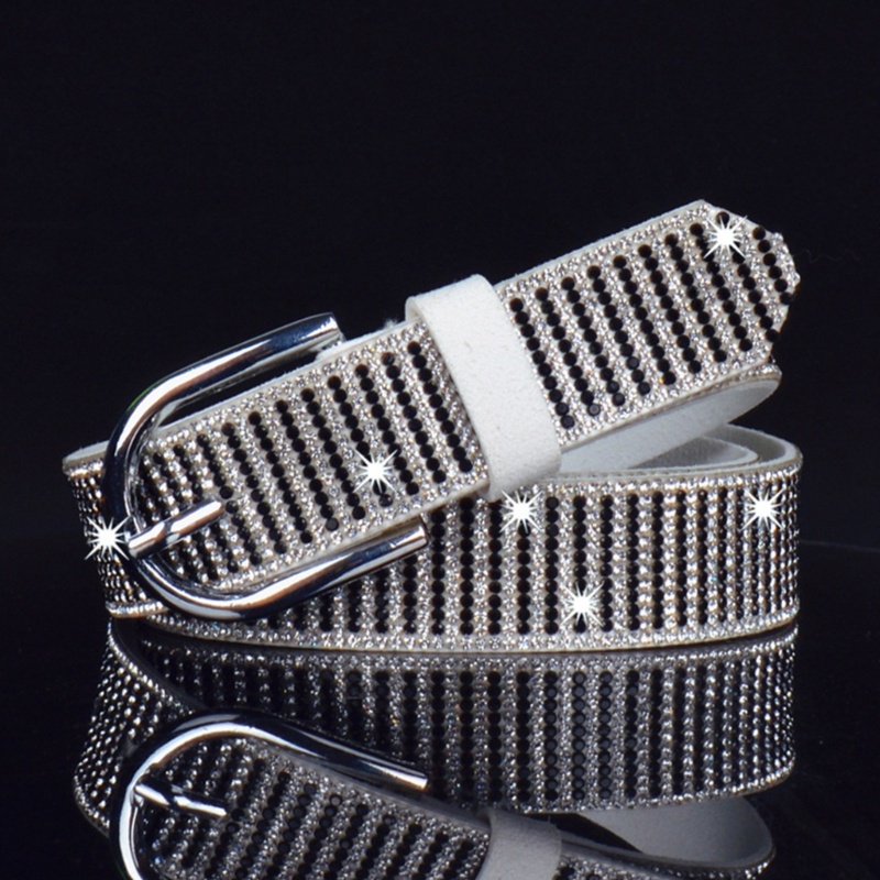 Thắt Lưng Bản Rộng Đính Đá Thời Trang Cho Nữ