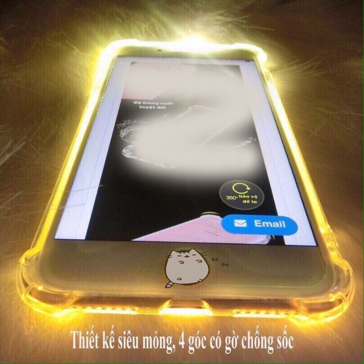 [ SALE SẬP SÀN ]  Ốp Iphone 5 5s 6 6s 6plus 6splus 7Plus 8Plus X Xs  mẫu chống sốc phát sáng