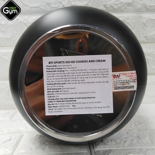 Tăng cơ ISO HD 5lbs 2kg3 Whey Isolate Cao Cấp
