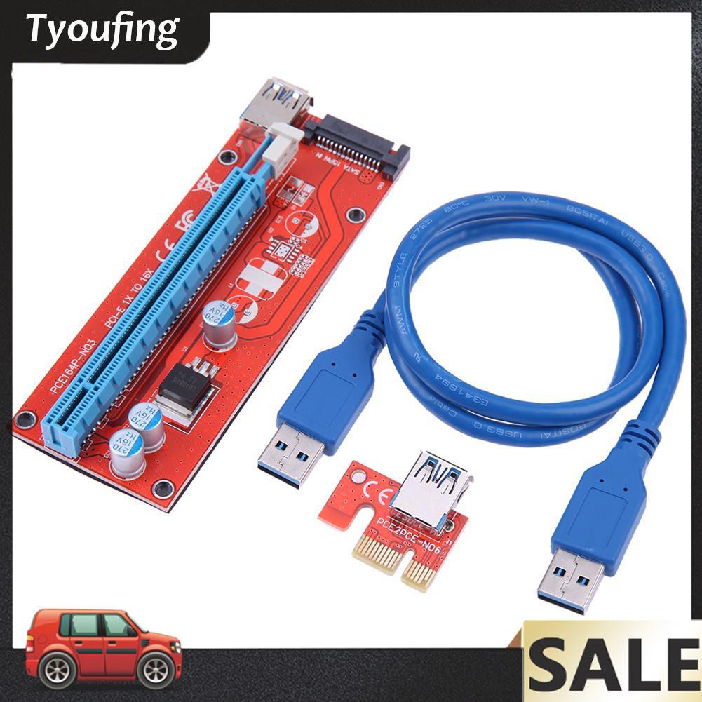 Dây Cáp Chuyển Đổi 60cm 007s Pci-E Riser 1x 16x Usb3.0 Dành Cho Btc Miner