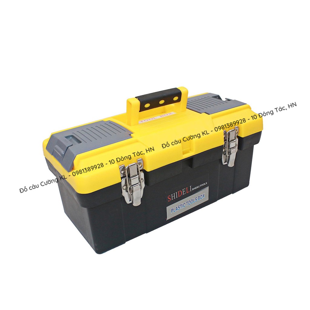 Thùng cứng ATG đen vàng Shideli khoá inox