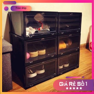 HỘP ĐỰNG GIÀY NẮP NHỰA ĐÚC VIÊT NHẬT CỨNG. MỖI HỘP CHỊU TỐI ĐA 10Kg. ĐỂ GIÀY BIG SIZE .BÁN THEO 1 HỘP