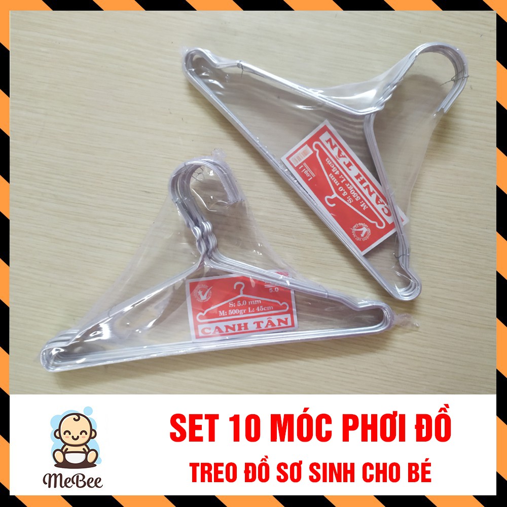 Set 10 Móc treo quần áo sơ sinh ( loại dài 26cm)