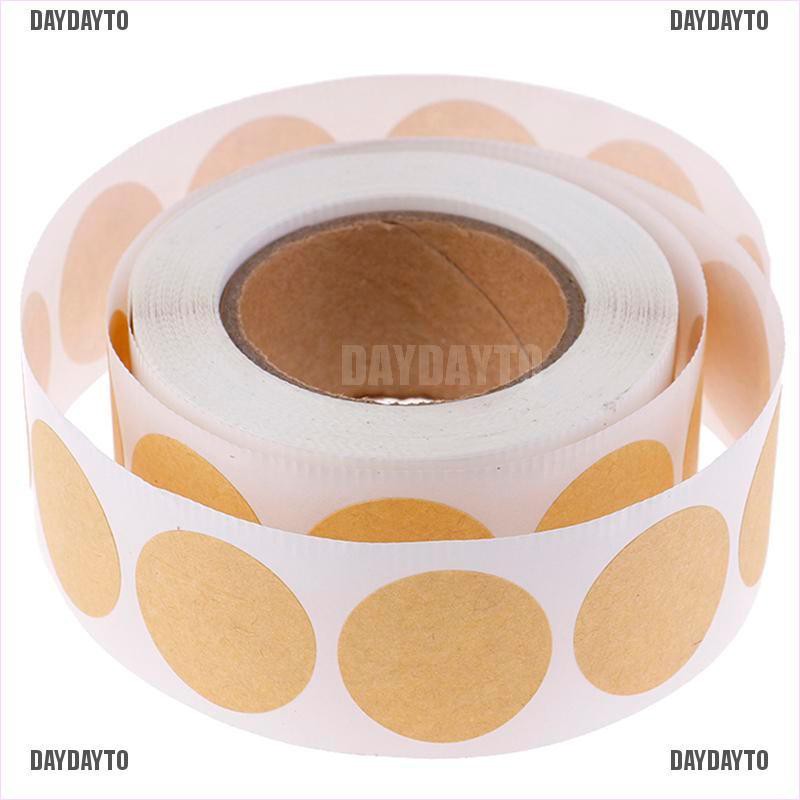 Set 500 Nhãn Dán Tròn Rỗng Dùng Trang Trí Gói Hàng DIY